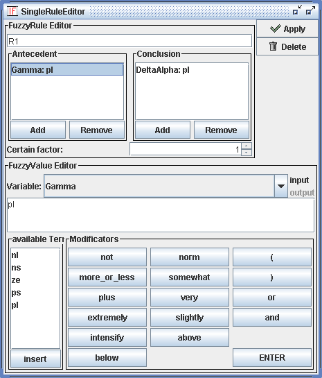 Rule Editor